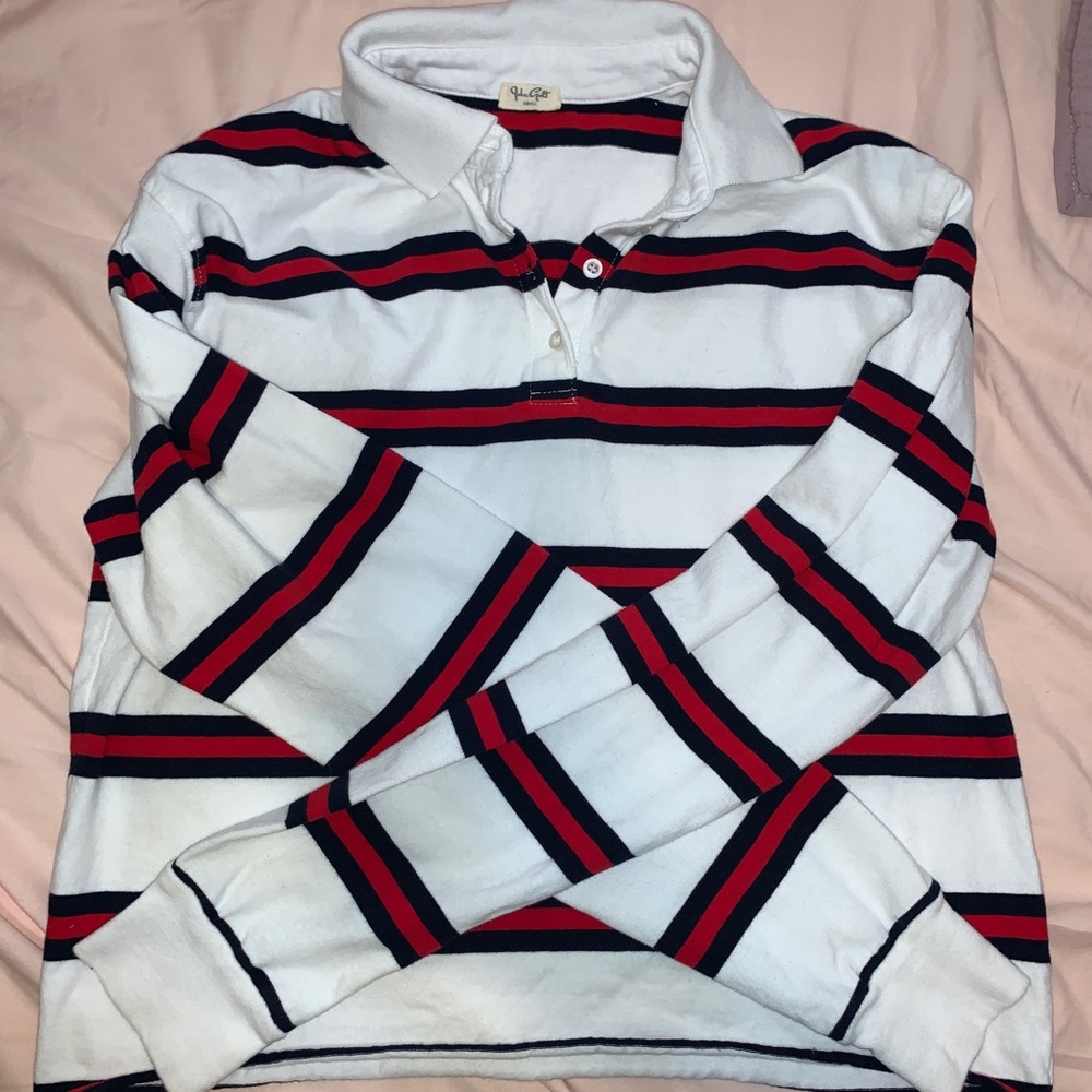 Brandy Melville stripped cropped polo